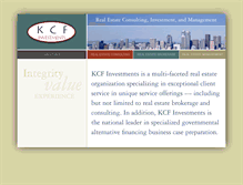 Tablet Screenshot of kcfinvestments.com